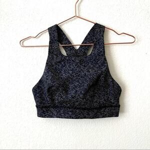 Lululemon Fast & Free Bra (Nulux) Soundwave Alpine White Black W2AKXS